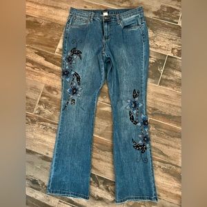 Venus Embellished Jeans, Size 12